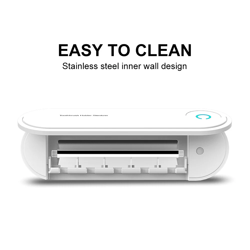 Toothbrush Sterilizer Disinfection Holder Household Sterilization + Drying Container Racks Ultraviolet Toothbrush Organizer Case
Toothbrush Sterilizer Disinfection Holder Household Sterilization + Drying Container Racks Ultraviolet Toothbrush Organizer Case