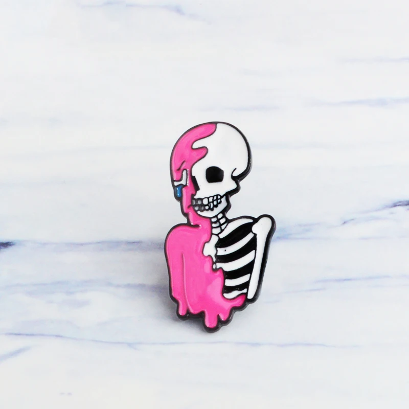 Half Pink Skeleton Enamel Pin Punk Cool Skull Brooch Lapel Pin Simple Icons Pins Button Badge Cartoon Fashion Jewelry Gift
Half Pink Skeleton Enamel Pin Punk Cool Skull Brooch Lapel Pin Simple Icons Pins Button Badge Cartoon Fashion Jewelry Gift