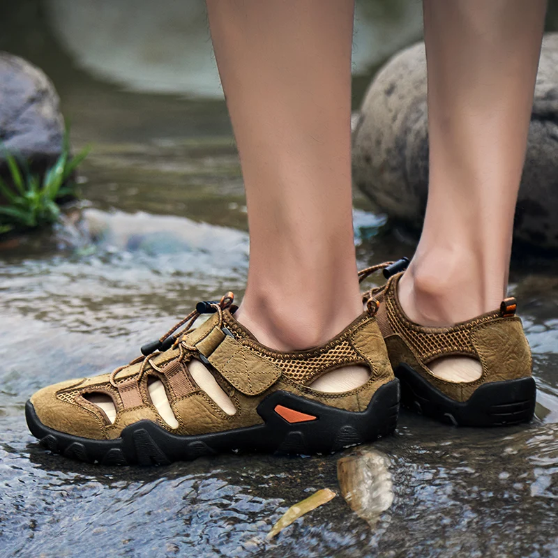 2021 New Summer Men's Shoes Outdoor Casual Shoes Sandals Genuine Leather Non-slip Sneakers Men Beach Sandals Big Size 38-48
2021 New Summer Men's Shoes Outdoor Casual Shoes Sandals Genuine Leather Non-slip Sneakers Men Beach Sandals Big Size 38-48