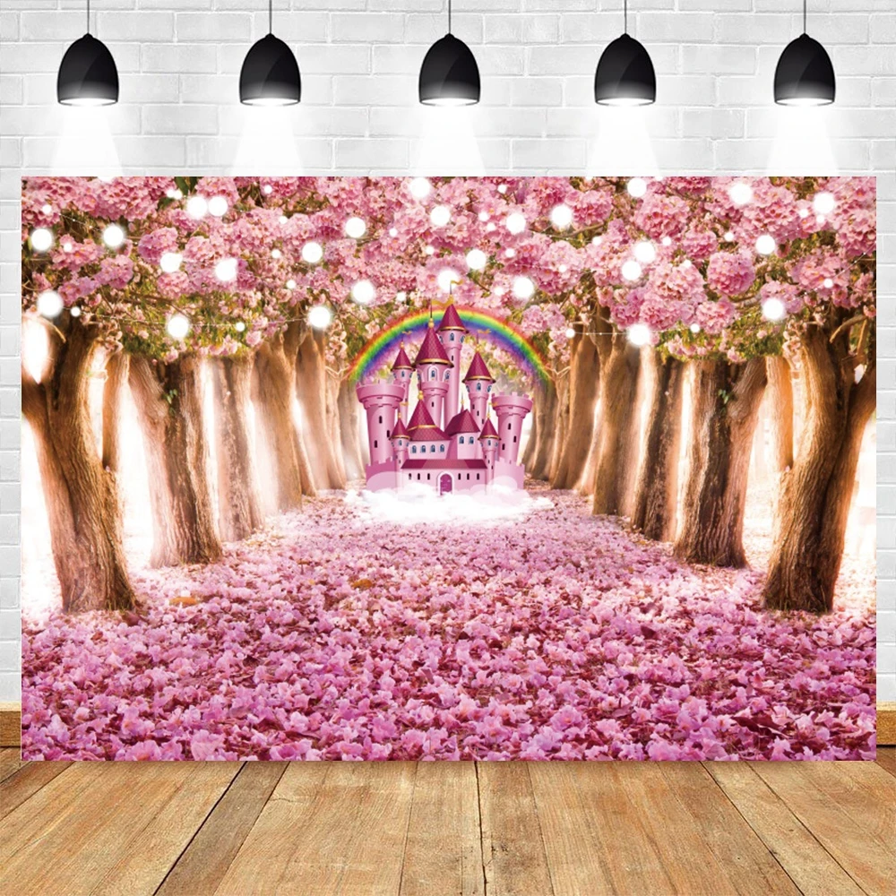 Мечтательный детский день рождения розовые цветы замок фон Свадебная вечеринка Декор фотография фон 
Мечтательный детский день рождения розовые цветы замок фон Свадебная вечеринка Декор фотография фон