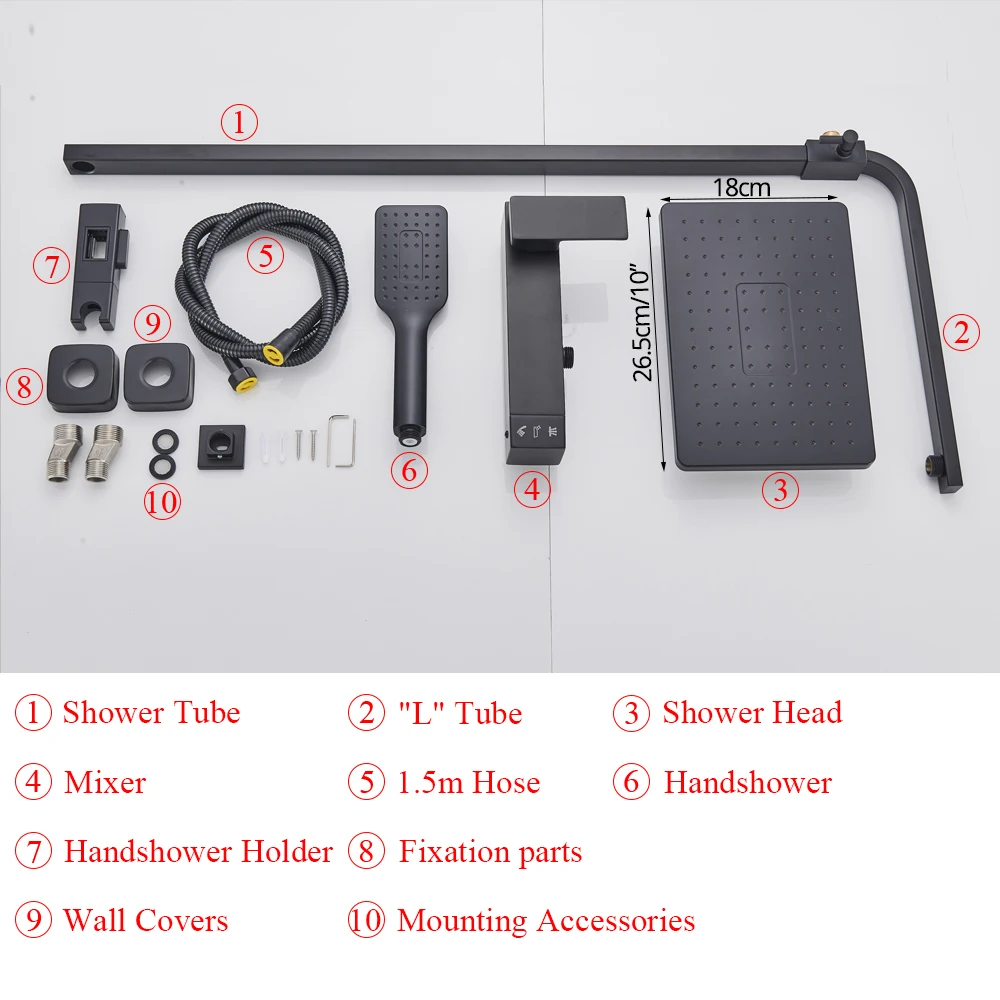 Bathroom Faucet Chrome/Black Rain Shower Head Bath Faucet Wall Mounted Bathtub Shower Mixer Tap Shower Faucet Shower Set Mixer
Bathroom Faucet Chrome/Black Rain Shower Head Bath Faucet Wall Mounted Bathtub Shower Mixer Tap Shower Faucet Shower Set Mixer