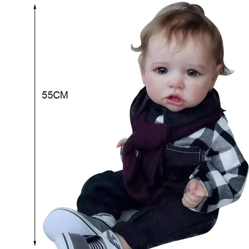 22Inch European Style Simulation Doll with Clothes Model Full Scarf Accessories and Doll Silicone Material L2C0
22Inch European Style Simulation Doll with Clothes Model Full Scarf Accessories and Doll Silicone Material L2C0