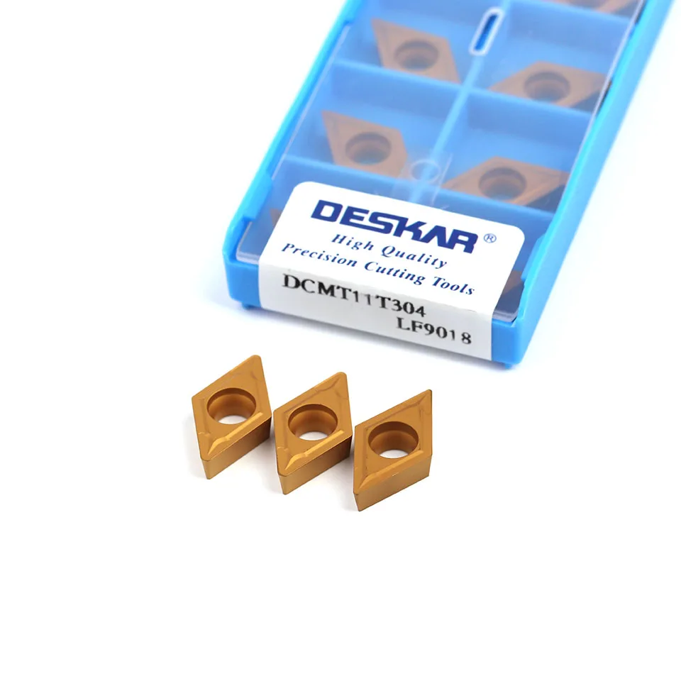 DESKAR DCMT11T304 DCMT11T308 LF9018 high quality carbide inserts turning tools lathes carbide inserts processing steel
DESKAR DCMT11T304 DCMT11T308 LF9018 high quality carbide inserts turning tools lathes carbide inserts processing steel
