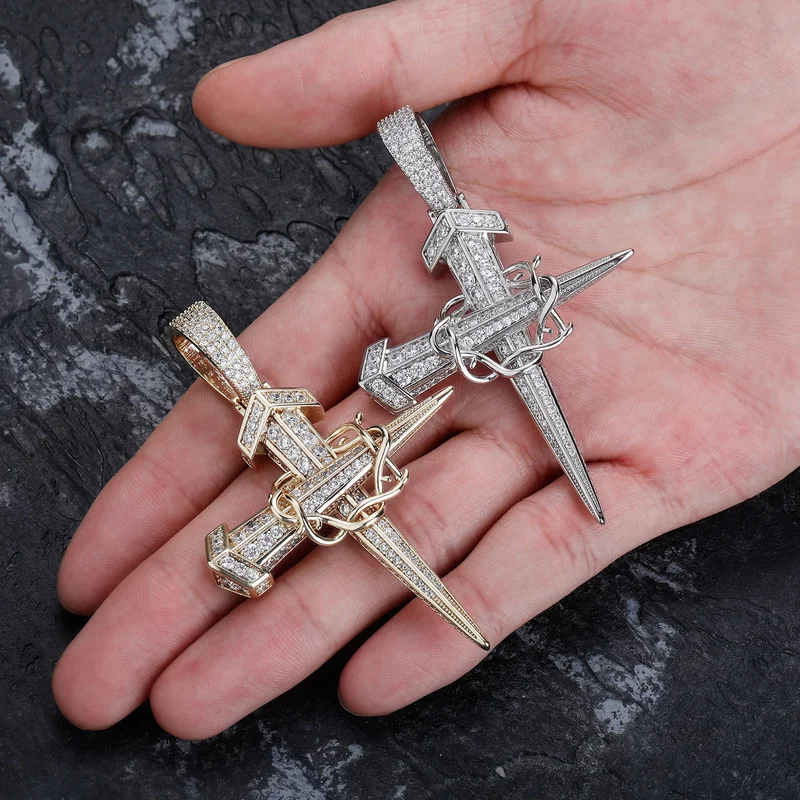 Hip Hop Vintage Winding Nail Cross Pendant Necklace Mens Rapper Jewelry Gifts
Hip Hop Vintage Winding Nail Cross Pendant Necklace Mens Rapper Jewelry Gifts
