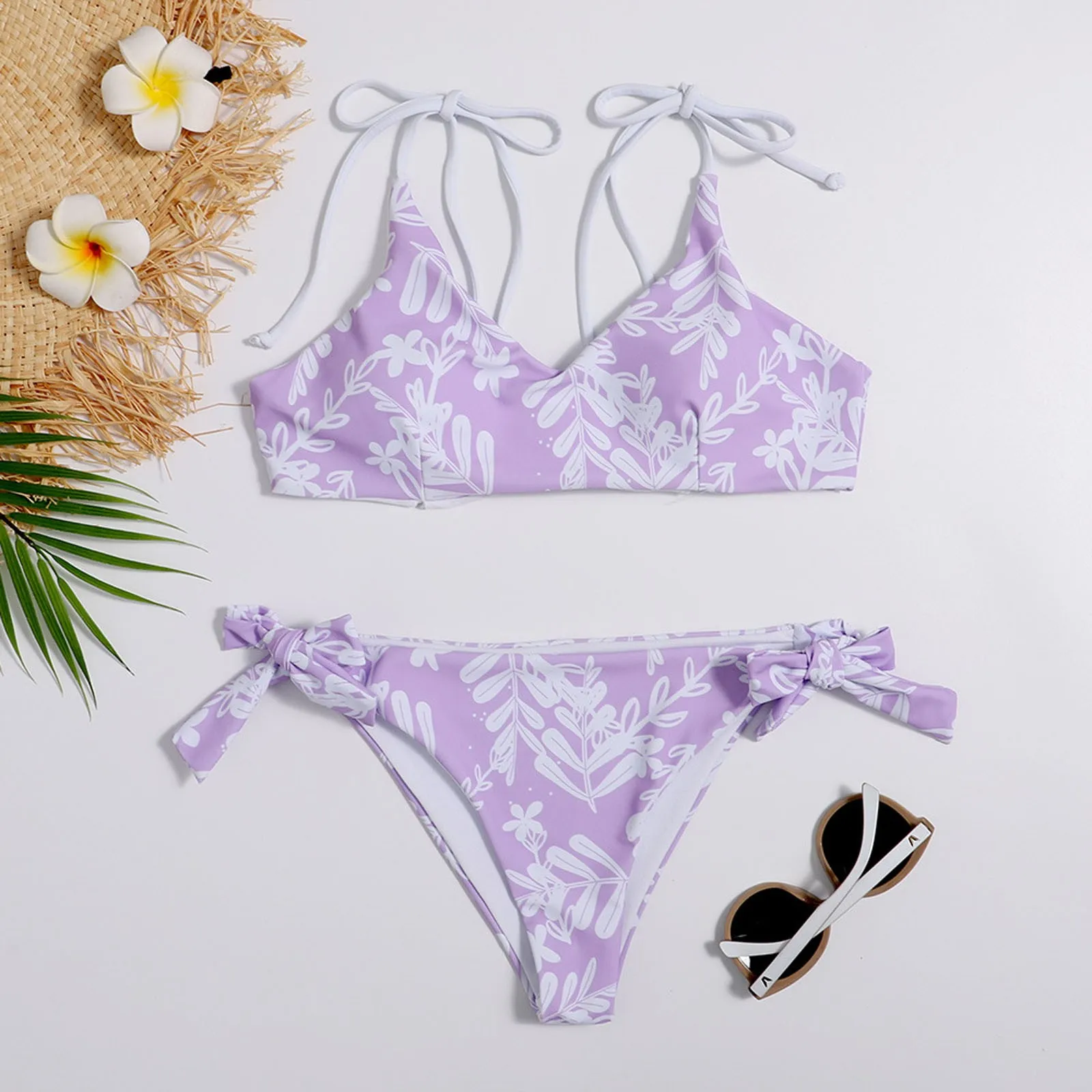 Women's Fashion Floral Print Neck Halter Sexy Split High Waist Bikini Swimsuit Maillot de bain Traje de bao
Women's Fashion Floral Print Neck Halter Sexy Split High Waist Bikini Swimsuit Maillot de bain Traje de bao