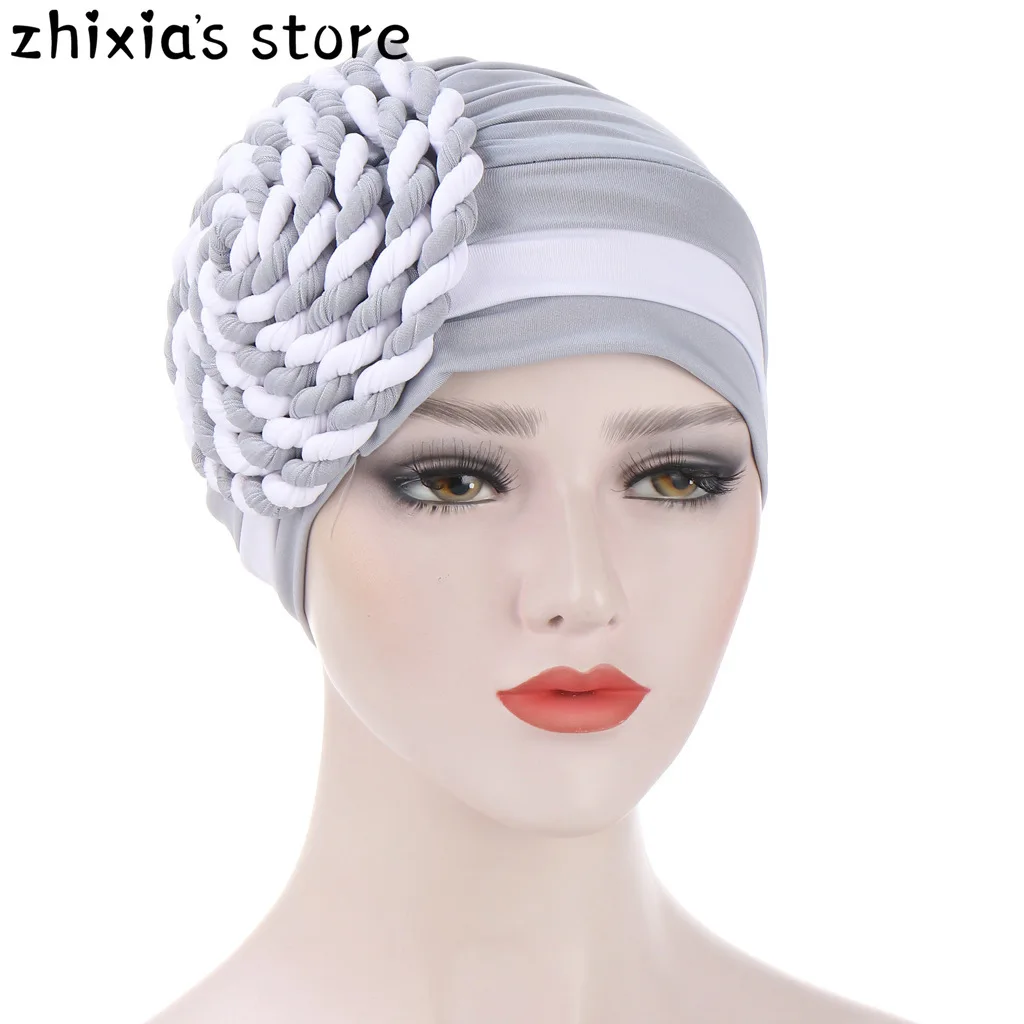 Fashion Muslim Two Color Braid Hijab Bonnet Women Indian Chemo Cap Islamic Headband Turban Femme Musulman Islamic Headscarf Hat
Fashion Muslim Two Color Braid Hijab Bonnet Women Indian Chemo Cap Islamic Headband Turban Femme Musulman Islamic Headscarf Hat