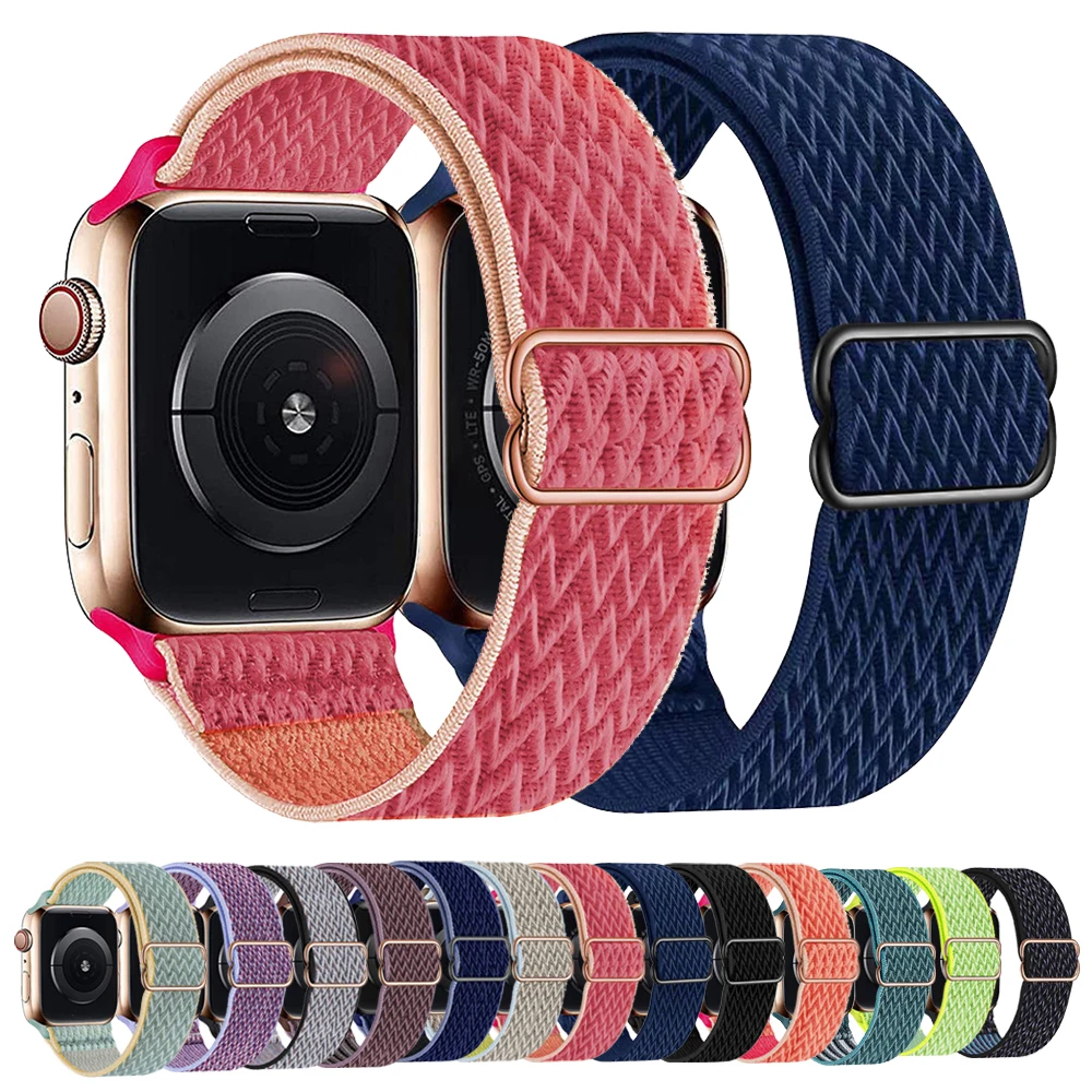 Stretchy Solo Loop For Apple watch Band 7 41mm 45mm 44mm 40mm 38mm 42mm Elastic Belt Bracelet for iWatch Series 7 6 SE 5 4 3
Stretchy Solo Loop For Apple watch Band 7 41mm 45mm 44mm 40mm 38mm 42mm Elastic Belt Bracelet for iWatch Series 7 6 SE 5 4 3