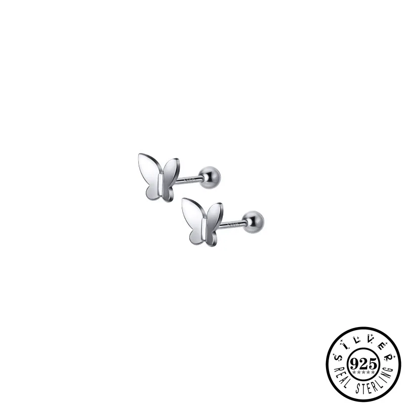 925 Sterling Silver Simple Butterfly Shape Rose Gold Color Plated Ear Studs Earings Cute Earrings Small Jewelry for Women Girls
925 Sterling Silver Simple Butterfly Shape Rose Gold Color Plated Ear Studs Earings Cute Earrings Small Jewelry for Women Girls