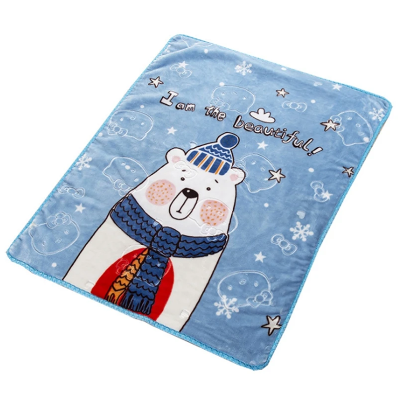 Double Thicken Embossed Blanket Polar Bear Cartoon Baby Blanket Raschel Super Soft Baby Blanket 100X130CM
Double Thicken Embossed Blanket Polar Bear Cartoon Baby Blanket Raschel Super Soft Baby Blanket 100X130CM