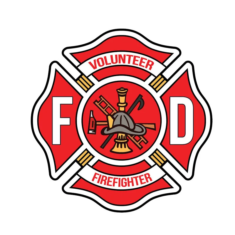 Creative Funny Volunteer Firefighter PVC Car Sticker Decal Car Styling Decoration 14CM*14CM
Creative Funny Volunteer Firefighter PVC Car Sticker Decal Car Styling Decoration 14CM*14CM