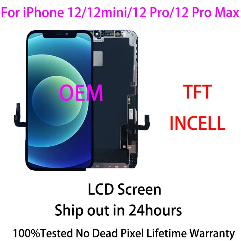 Grade AAA+ For iPhone 12/12Pro/12mini/12Pro max X XS XR 11 Pro With 3D Touch No Dead Pixel LCD Digitizer Assembly Screen Display
Grade AAA+ For iPhone 12/12Pro/12mini/12Pro max X XS XR 11 Pro With 3D Touch No Dead Pixel LCD Digitizer Assembly Screen Display