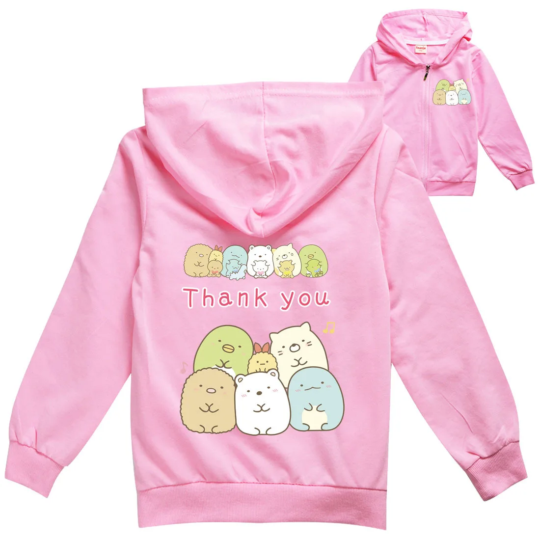 Spring Kids Sumikkogurashi Clothes Girls Jacket Top with Hooded Zipper Coat Children Baby Boys Hooded Outwear Children's Clothes
Spring Kids Sumikkogurashi Clothes Girls Jacket Top with Hooded Zipper Coat Children Baby Boys Hooded Outwear Children's Clothes