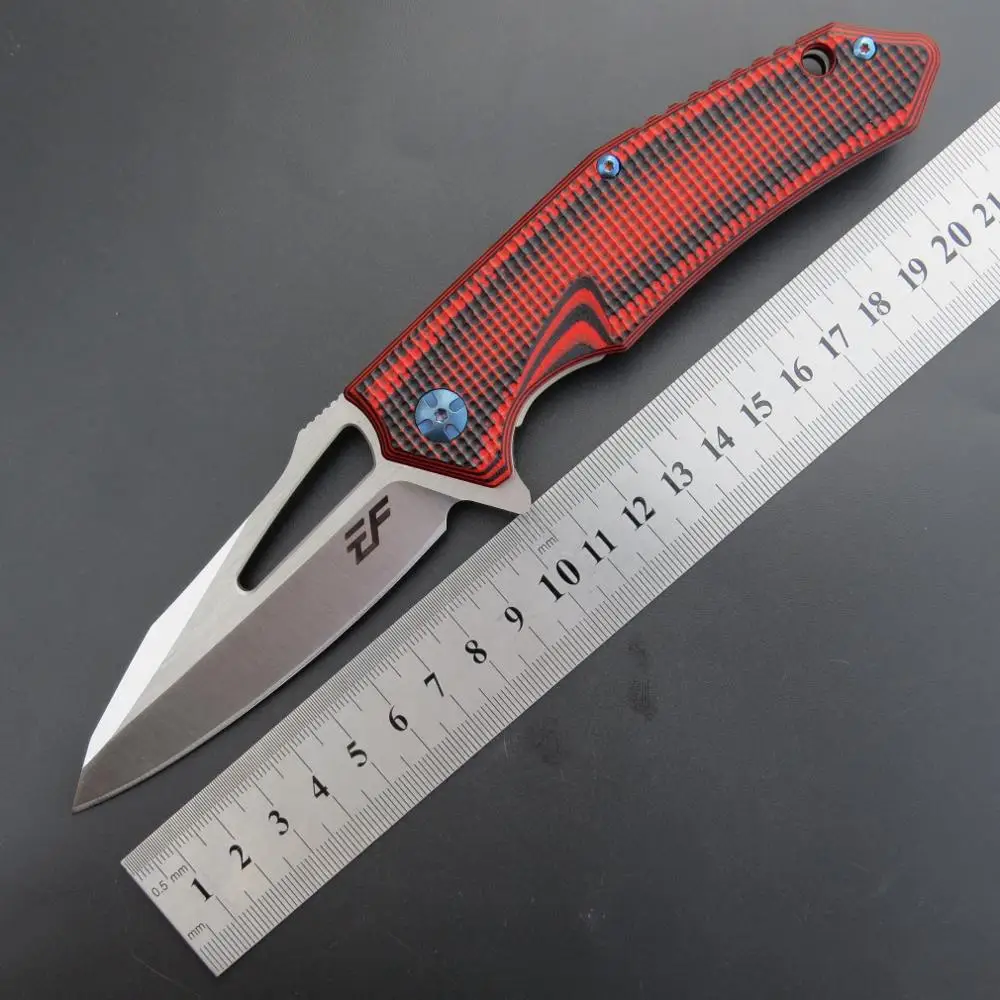 Складной карманный нож Eafengrow EF918 клинок D2 рукоятка G10 для выживания кемпинга охоты