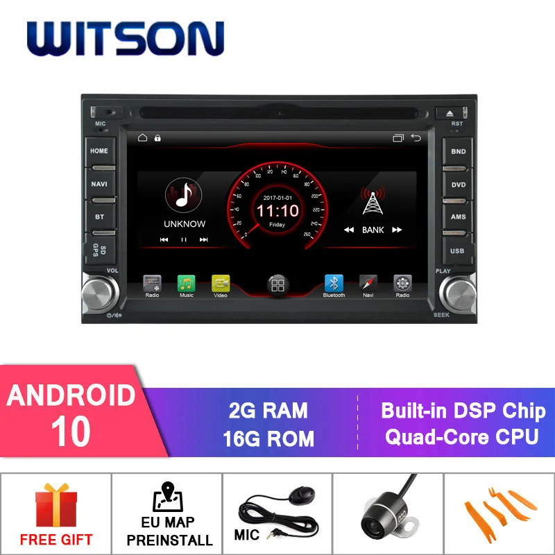 Автомобильный радиоприемник WITSON Android 10 0 2 Гб ОЗУ 16 ГБ флеш памяти для HYUNDAI GETZ MATRIX