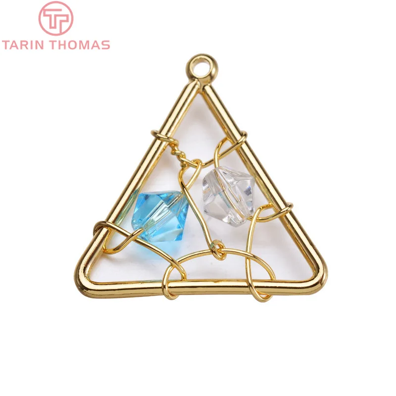4PCS 18MM 24K Gold Color Plated Brass Triangle with Beads Charms Pendants High Quality DIY Jewelry Making Findings
4PCS 18MM 24K Gold Color Plated Brass Triangle with Beads Charms Pendants High Quality DIY Jewelry Making Findings