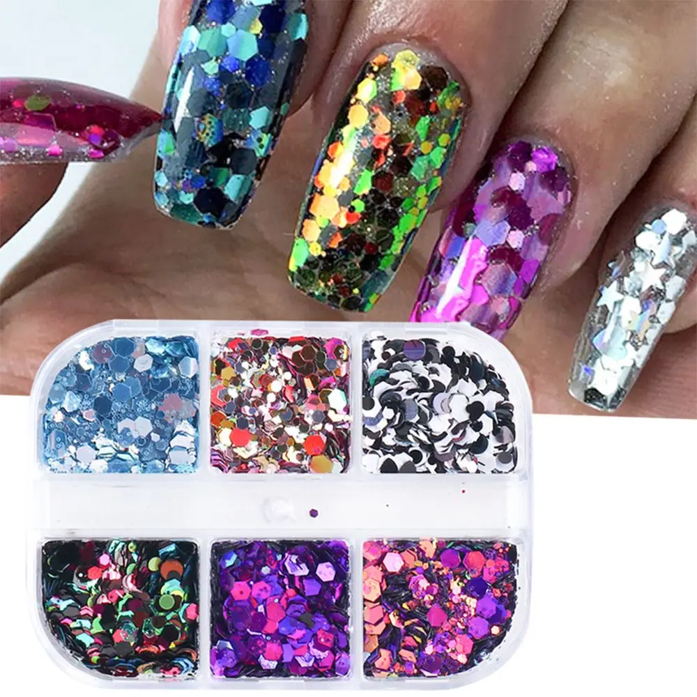 Manicure Butterfly Irregular Spangles Hexagon Nails Sequins Colorful Black White Glitter Flakes
Manicure Butterfly Irregular Spangles Hexagon Nails Sequins Colorful Black White Glitter Flakes