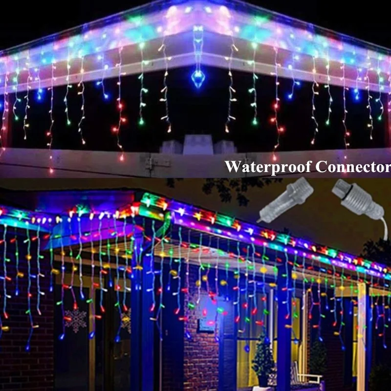 Street Winter Garland House Christmas Decorations Christmas Lights Festoon Icicle Garland Curtain Light Wedding Party Decoration
Street Winter Garland House Christmas Decorations Christmas Lights Festoon Icicle Garland Curtain Light Wedding Party Decoration