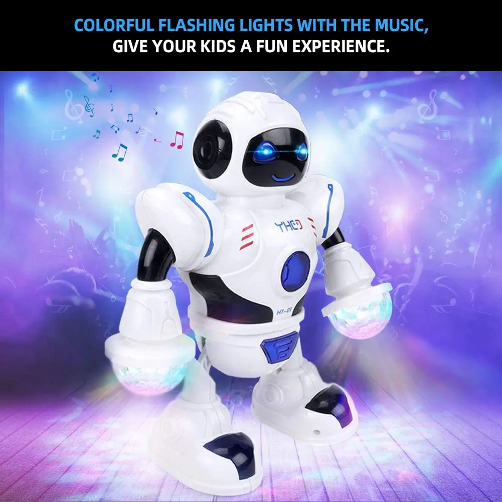 Robot Toy Intelligent Dancing Robot for Kids Children Education Robots Toys with Music and Flashing LED Lights Best Birthday
Robot Toy Intelligent Dancing Robot for Kids Children Education Robots Toys with Music and Flashing LED Lights Best Birthday