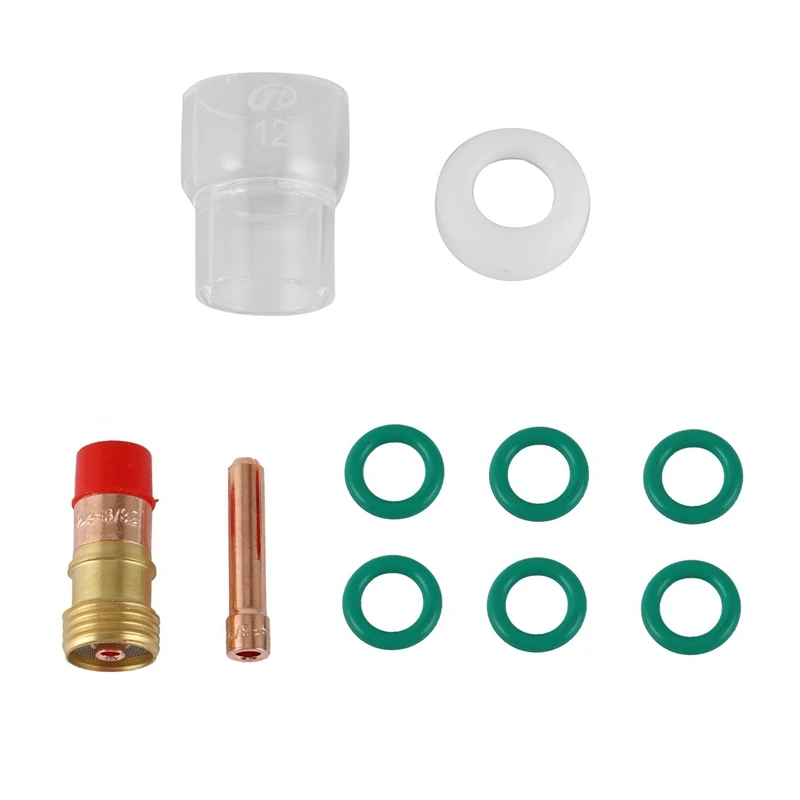 TOP 10Pcs 2.4mm Welding Torch Stubby Gas Lens 12 Heat Cups for WP-17/18/26 Parts TIG Welding Torch Accessories Replacement
TOP 10Pcs 2.4mm Welding Torch Stubby Gas Lens 12 Heat Cups for WP-17/18/26 Parts TIG Welding Torch Accessories Replacement