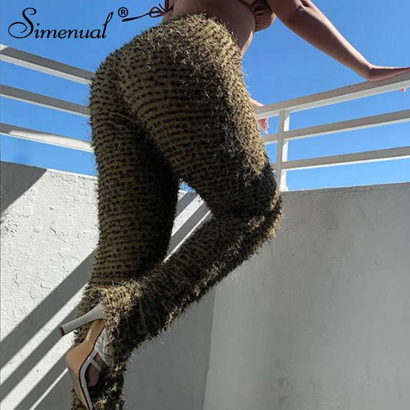 Simenual Leopard Hairy Skinny Women Pencil Pants High Waist Streetwear Fashion 2021 Long Trousers Birthday Outfit Bodycon Pants
Simenual Leopard Hairy Skinny Women Pencil Pants High Waist Streetwear Fashion 2021 Long Trousers Birthday Outfit Bodycon Pants