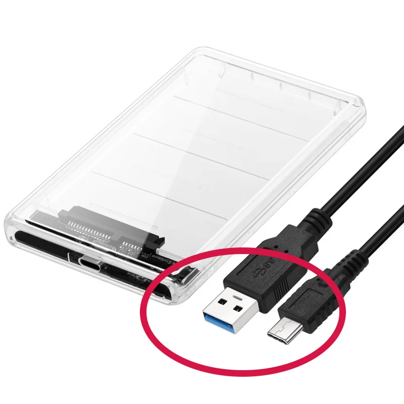 Type-C To 2.5 Inch HDD Enclosure SATA 3.0 to USB 3.0 5 Gbps 6TB Support UASP HD External Type C 3.1 SSD Hard Drive Case
Type-C To 2.5 Inch HDD Enclosure SATA 3.0 to USB 3.0 5 Gbps 6TB Support UASP HD External Type C 3.1 SSD Hard Drive Case
