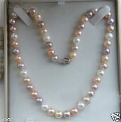 18 "8-9 ММ Akoya Натуральное белое розовое фиолетовое жемчужное ожерелье 14K золото
18 "8-9 ММ Akoya Натуральное белое розовое фиолетовое жемчужное ожерелье 14K золото
