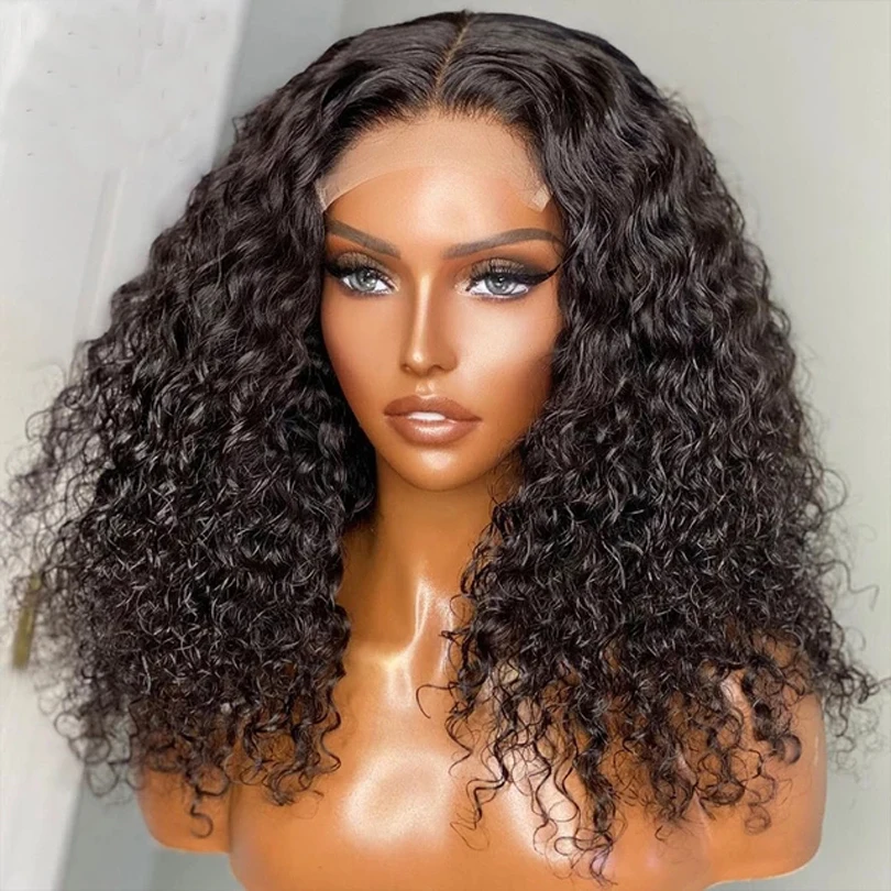 Natural Black Synthetic Hair Middle Part Long Curly Lace Frontal Wig With Natural Hairline Heat Resistant Wig For Black Women
Natural Black Synthetic Hair Middle Part Long Curly Lace Frontal Wig With Natural Hairline Heat Resistant Wig For Black Women