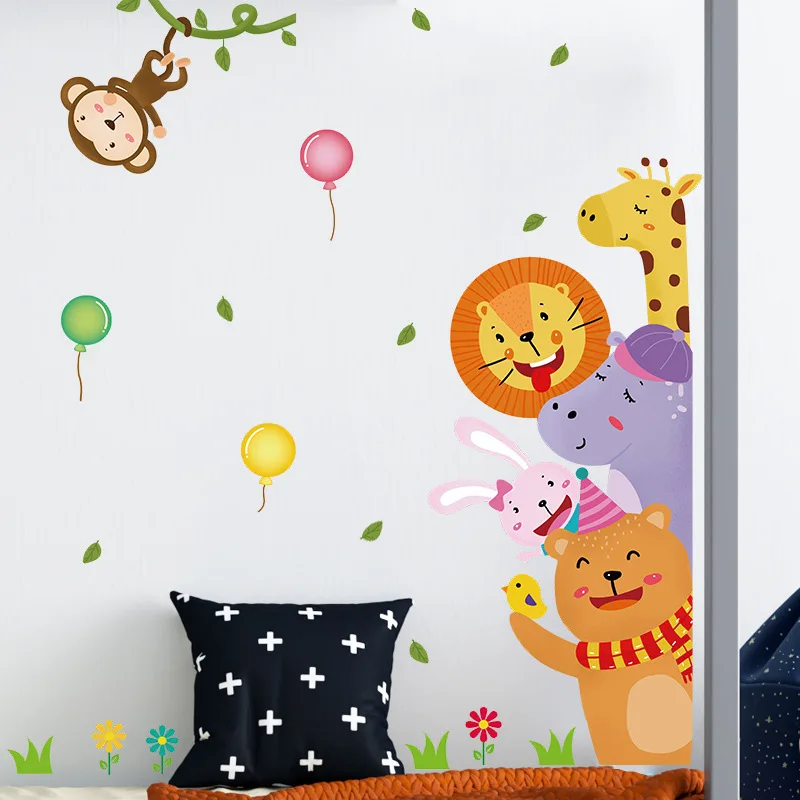 Funny Animals Friends Party Vinyl Wall Stickers for Kids room Nursery Bedroom Door Wall Decor Cartoon Wallpaper Art Murals
Funny Animals Friends Party Vinyl Wall Stickers for Kids room Nursery Bedroom Door Wall Decor Cartoon Wallpaper Art Murals