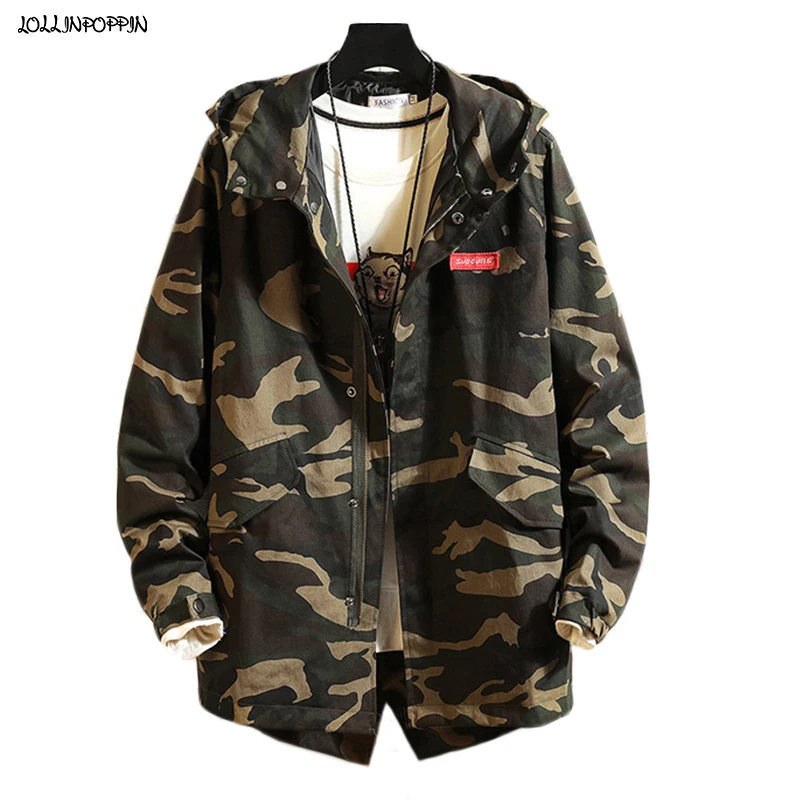 Camouflage Men Hooded Jacket Military Japan Style 2021 Spring Autumn Flap Pockets Mens Zip Up Coat Cotton Twill Black
Camouflage Men Hooded Jacket Military Japan Style 2021 Spring Autumn Flap Pockets Mens Zip Up Coat Cotton Twill Black