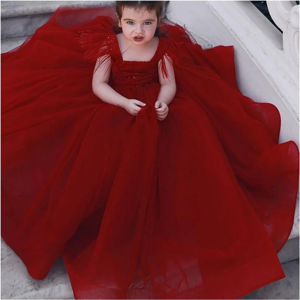 High Neck Long Sleeve Red Kids Formal Wear Girls Pageant Birthday Christmas Baby Children Party Dress Flower Girls New Dresses
High Neck Long Sleeve Red Kids Formal Wear Girls Pageant Birthday Christmas Baby Children Party Dress Flower Girls New Dresses