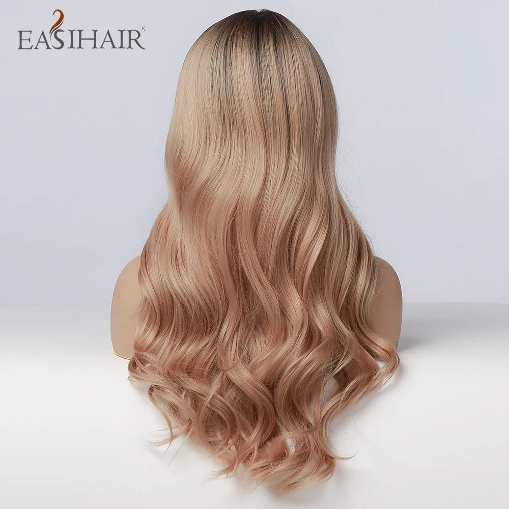 EASIHAIR Synthetic Ombre Light Brown Long Wave Wigs Middle Part Heat Resistant Faker Hair Cosplay Lolita Wigs for Balck Women
EASIHAIR Synthetic Ombre Light Brown Long Wave Wigs Middle Part Heat Resistant Faker Hair Cosplay Lolita Wigs for Balck Women