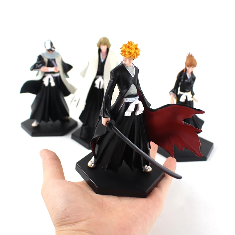 4pcs/lot 12cm Anime Bleach Kurosaki Ichigo Kuchiki Byakuya PVC Action Figure Toy Collection Model Doll Gift for Kids
4pcs/lot 12cm Anime Bleach Kurosaki Ichigo Kuchiki Byakuya PVC Action Figure Toy Collection Model Doll Gift for Kids