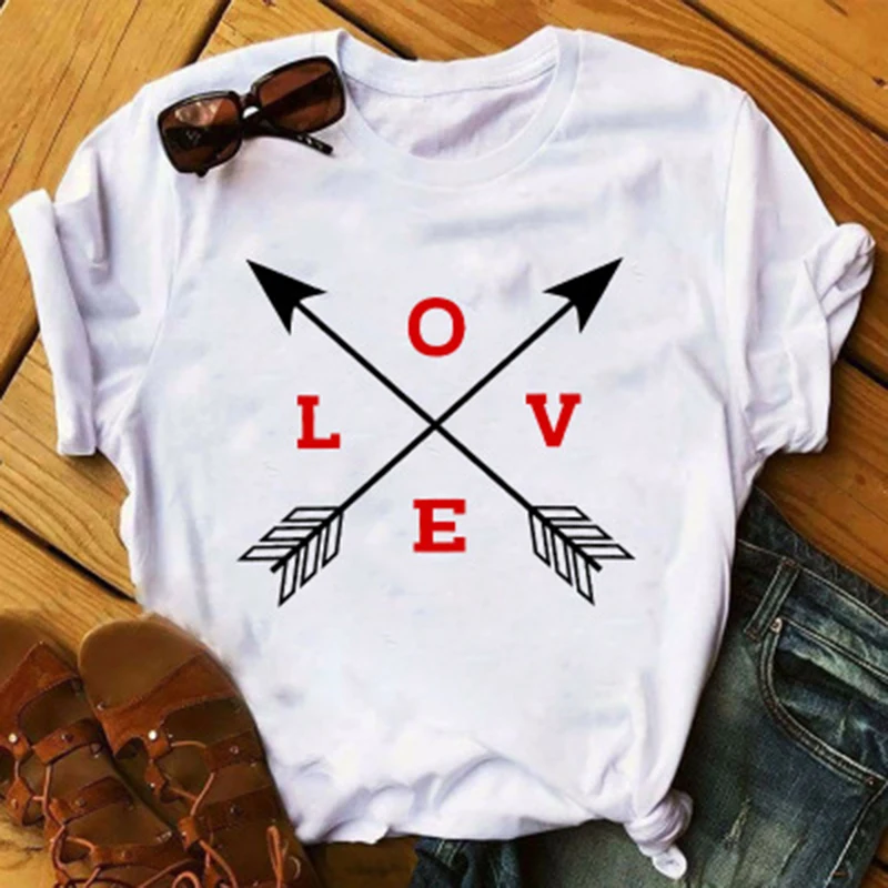 Size Shirts S-3XL Heart Leopard Couple Printed T Shirt Modal TShirt O Neck Short Sleeve Tees Summer Women Clothing White Tops
Size Shirts S-3XL Heart Leopard Couple Printed T Shirt Modal TShirt O Neck Short Sleeve Tees Summer Women Clothing White Tops