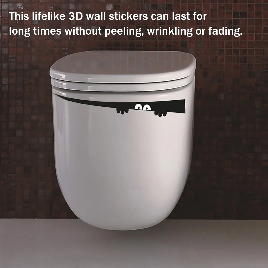 2Pieces/3Pieces Toilet Sticker Funny Peep Monster Toilet Bathroom Vinyl Wall Sticker Decal Art Removable Home Restroom Decor
2Pieces/3Pieces Toilet Sticker Funny Peep Monster Toilet Bathroom Vinyl Wall Sticker Decal Art Removable Home Restroom Decor