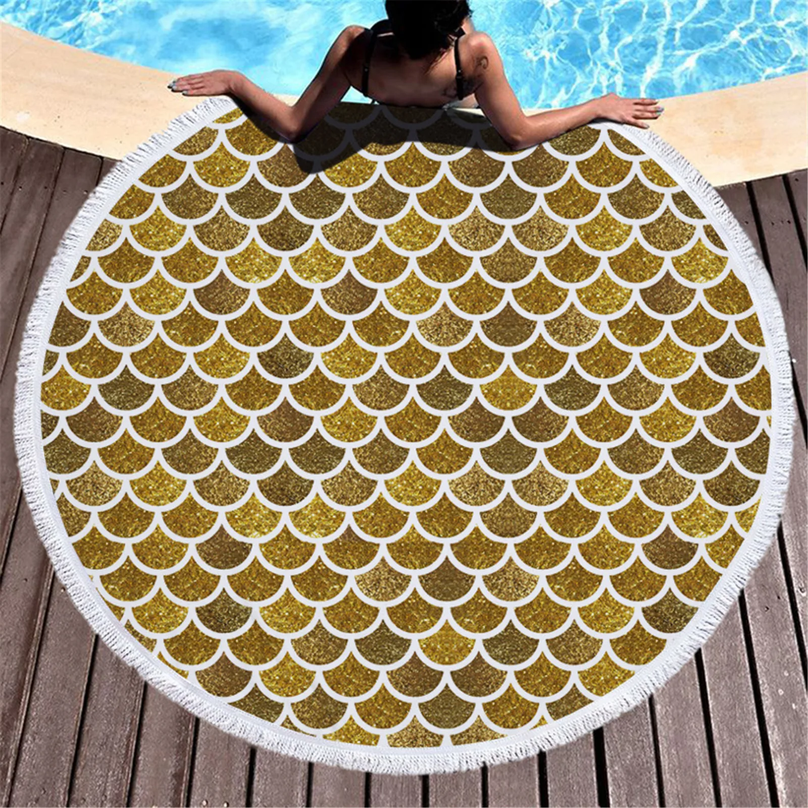 Waterproof Beach Towel Round Printed Beach Towel Microfiber Shawl Beach Towel Beach Mat Beach Picnic Outdoor Mat Towel D4
Waterproof Beach Towel Round Printed Beach Towel Microfiber Shawl Beach Towel Beach Mat Beach Picnic Outdoor Mat Towel D4