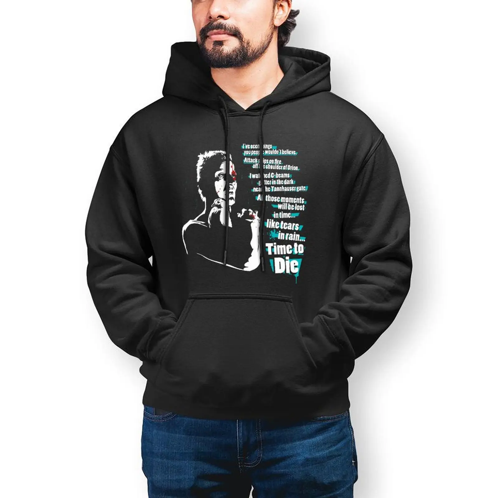 Blade Runner Like Tears in Rain Hoodie Robot Quote Loose Warm Hoodies Nice Oversize Cotton Pullover Hoodie Men 
Blade Runner Like Tears in Rain Hoodie Robot Quote Loose Warm Hoodies Nice Oversize Cotton Pullover Hoodie Men