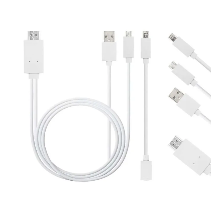 Новый кабель Micro USB MHL 1 8 м к HDMI 5 Pin 11 HD ТВ кабели адаптер для SamSung HuaWei Xiaomi HTC