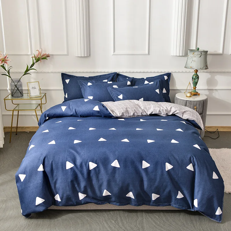 Blue Small Triangle Soft Duvet Cover Set 3/4 Pieces Comfortable Double Design Cover Sheet Pillowcase For Kids And Adult Oceania
Blue Small Triangle Soft Duvet Cover Set 3/4 Pieces Comfortable Double Design Cover Sheet Pillowcase For Kids And Adult Oceania