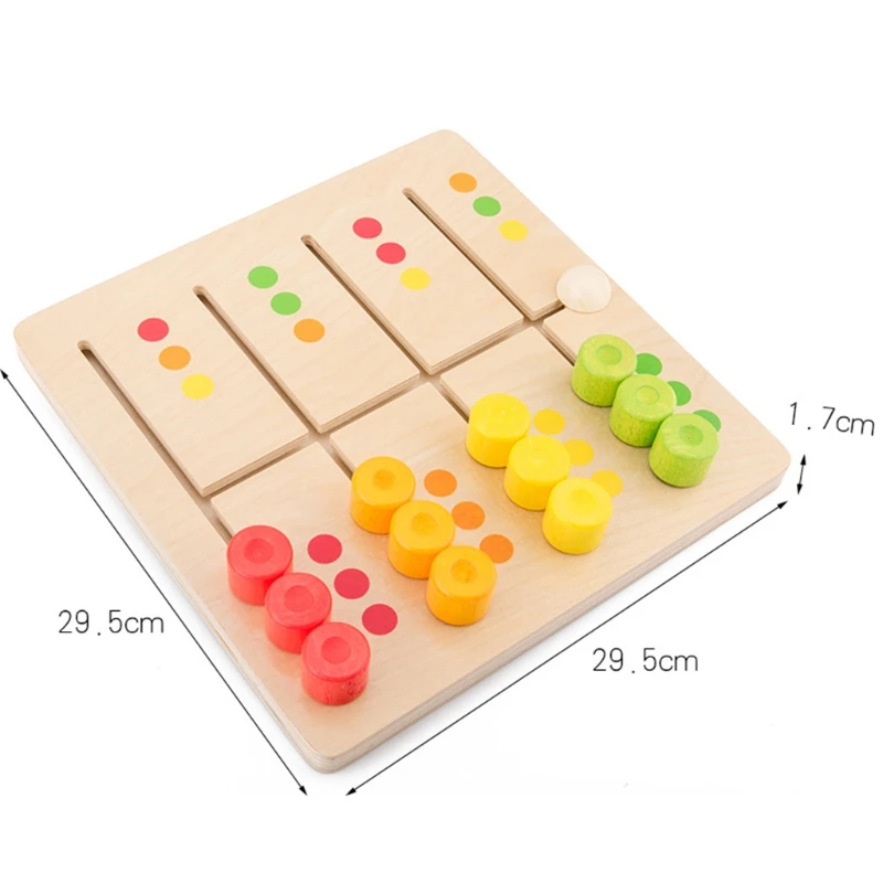 Wooden Montessori Toy Color Matching Game Learning Board Kids Educational Toys L9CD
Wooden Montessori Toy Color Matching Game Learning Board Kids Educational Toys L9CD