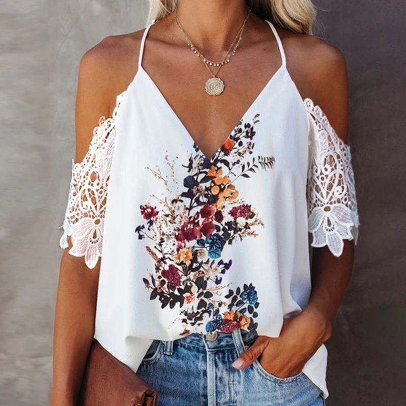 Casual Woman T-Shirt 2022 Sexy V-Neck Flowers Printing Hollow Out Short Sleeve T-Shirt Lady Loose Breathable Ladies Tops
Casual Woman T-Shirt 2022 Sexy V-Neck Flowers Printing Hollow Out Short Sleeve T-Shirt Lady Loose Breathable Ladies Tops