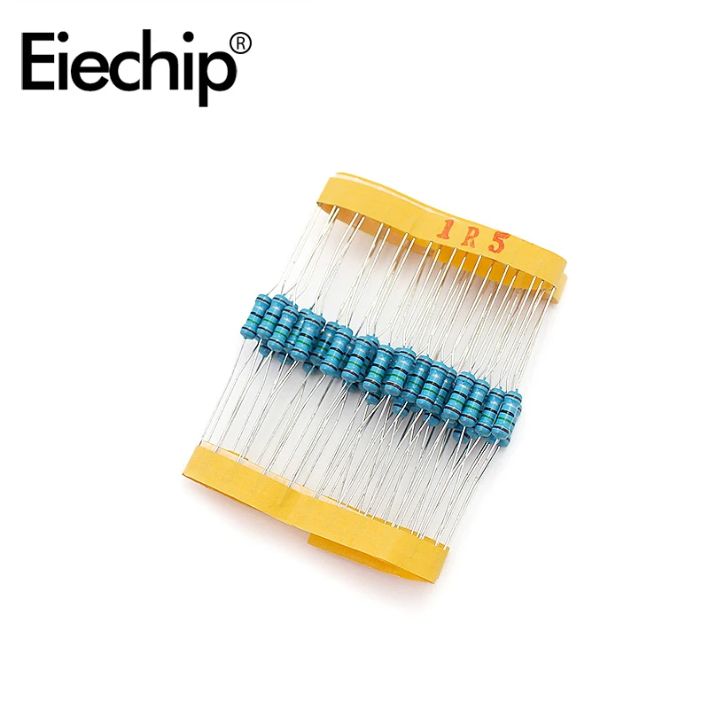 100pcs/lot 0.5W 1 ohm 1% Metal film resistor 1/2W resistance 1.5R Electronic resistors
100pcs/lot 0.5W 1 ohm 1% Metal film resistor 1/2W resistance 1.5R Electronic resistors