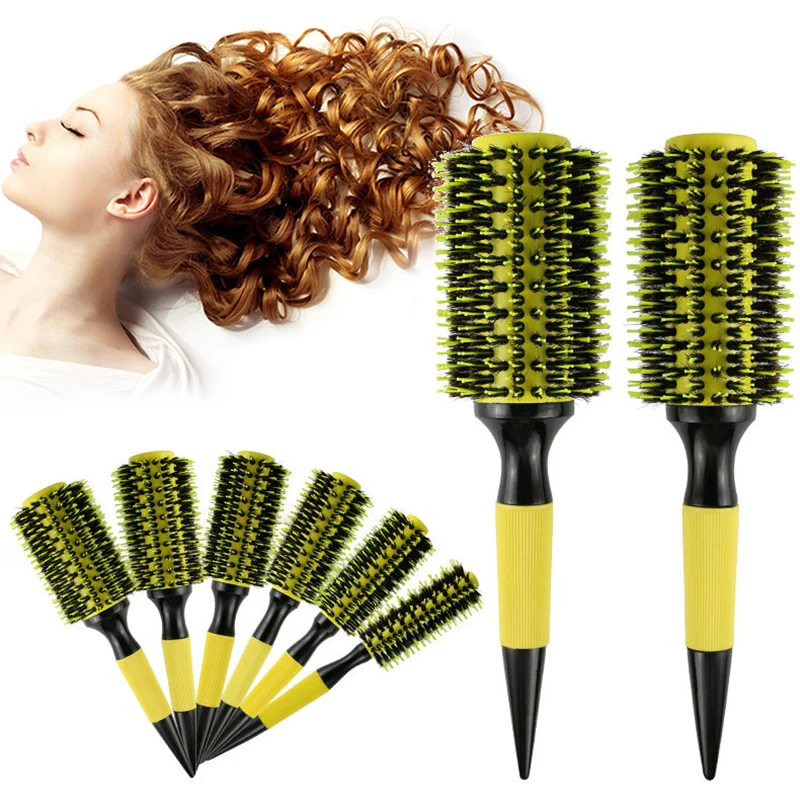 Newly Bristle Round Hair Brush Quiff Roller Curling Roll Hair Brush Vent Brush for Women and Men
Newly Bristle Round Hair Brush Quiff Roller Curling Roll Hair Brush Vent Brush for Women and Men
