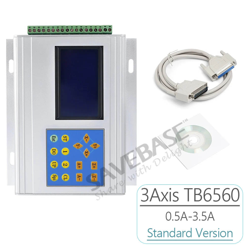 Ноывй Обновленный 3 оси ЧПУ DIY TB6560 Шаговый Драйвер Коробка комплект + Дисплей