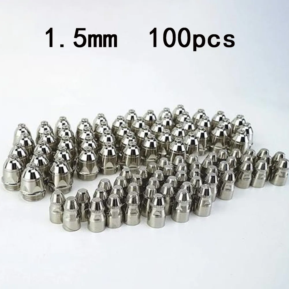 100pcs1.1/1.3/1.5/1.7mm P-80 Plasma Torch Consumables Nozzle Tip Electrode Plasma Cutting Head And Nozzle Tip Electrode 30-100A
100pcs1.1/1.3/1.5/1.7mm P-80 Plasma Torch Consumables Nozzle Tip Electrode Plasma Cutting Head And Nozzle Tip Electrode 30-100A