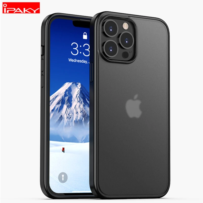 IPAKY for iPhone 13 Case 13 Pro Mini Case Matte Black Transparent Back PC TPU Shockproof Cover for iPhone 13 Pro Max Case
IPAKY for iPhone 13 Case 13 Pro Mini Case Matte Black Transparent Back PC TPU Shockproof Cover for iPhone 13 Pro Max Case
