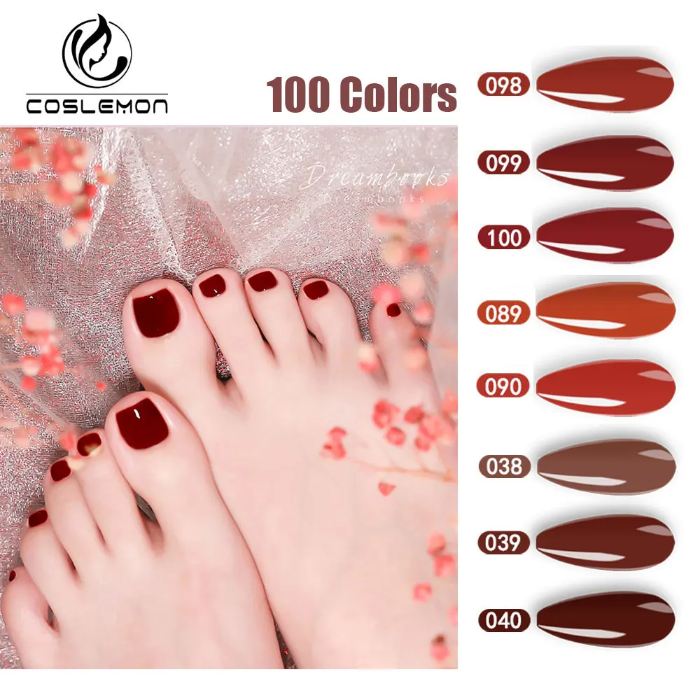 COSLEMON Toe Nail Polish 8ml Semi Permanent Gel Polish UV LED Nail Gel Colorful Bottle Varnish Soak Off Nail Art Gel Nail Polis
COSLEMON Toe Nail Polish 8ml Semi Permanent Gel Polish UV LED Nail Gel Colorful Bottle Varnish Soak Off Nail Art Gel Nail Polis