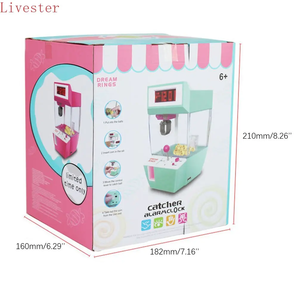 Catcher's alarm clock slot machine game machine candy hanging doll claw claw machine arcade children's automatic toys
Catcher's alarm clock slot machine game machine candy hanging doll claw claw machine arcade children's automatic toys