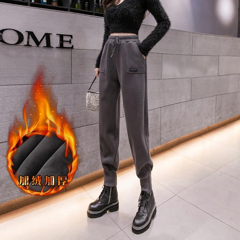 Осенне-зимние Индивидуальные женские комбинезоны с высокой талией, кашемировые Теплые повседневные брюки, женские брюки девять минут
Осенне-зимние Индивидуальные женские комбинезоны с высокой талией, кашемировые Теплые повседневные брюки, женские брюки девять минут