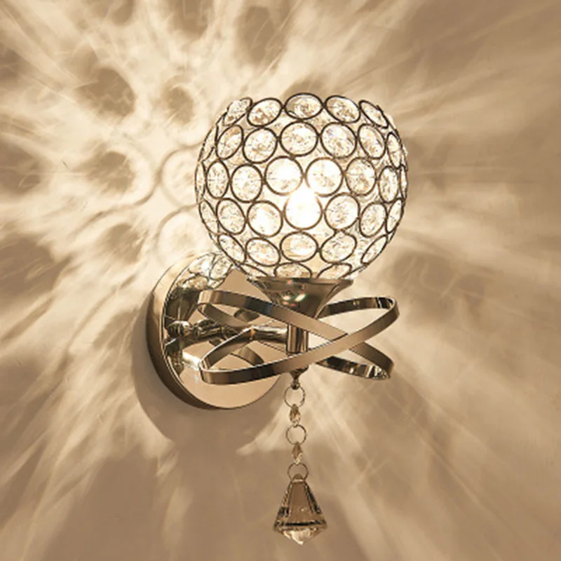 Modern Crystal Silver Wall Lamp Simple Living Room Bedroom Bedside Hotel LED Stair Mirror Front Stainless Steel Base Wall Light
Modern Crystal Silver Wall Lamp Simple Living Room Bedroom Bedside Hotel LED Stair Mirror Front Stainless Steel Base Wall Light