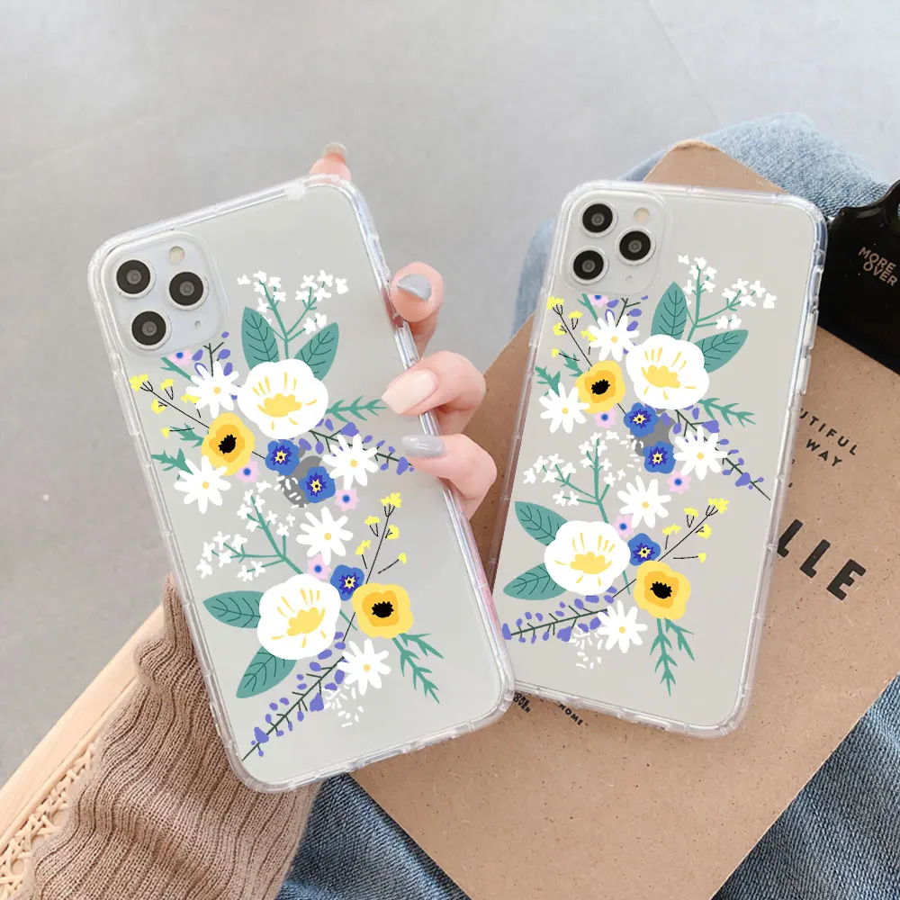 Luxury Flower Clear Case For iPhone 13 12 11 Pro Max Mini X XR XS Max 7 8 6 6s Plus 5S SE2020 Soft Silicone Bumper Floral Cover
Luxury Flower Clear Case For iPhone 13 12 11 Pro Max Mini X XR XS Max 7 8 6 6s Plus 5S SE2020 Soft Silicone Bumper Floral Cover
